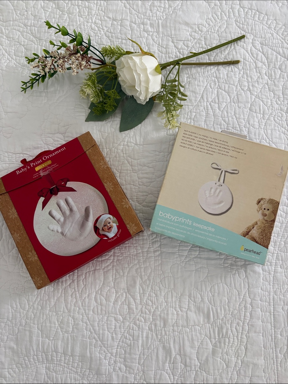 Babyprints Keepsake Ornament Kit - White